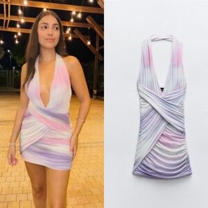 🆕️ 🎀Zara size XS Draped Tulle Dress